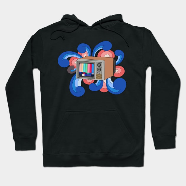 Vintage TV Doodle Hoodie by Josh Diaz Villegas